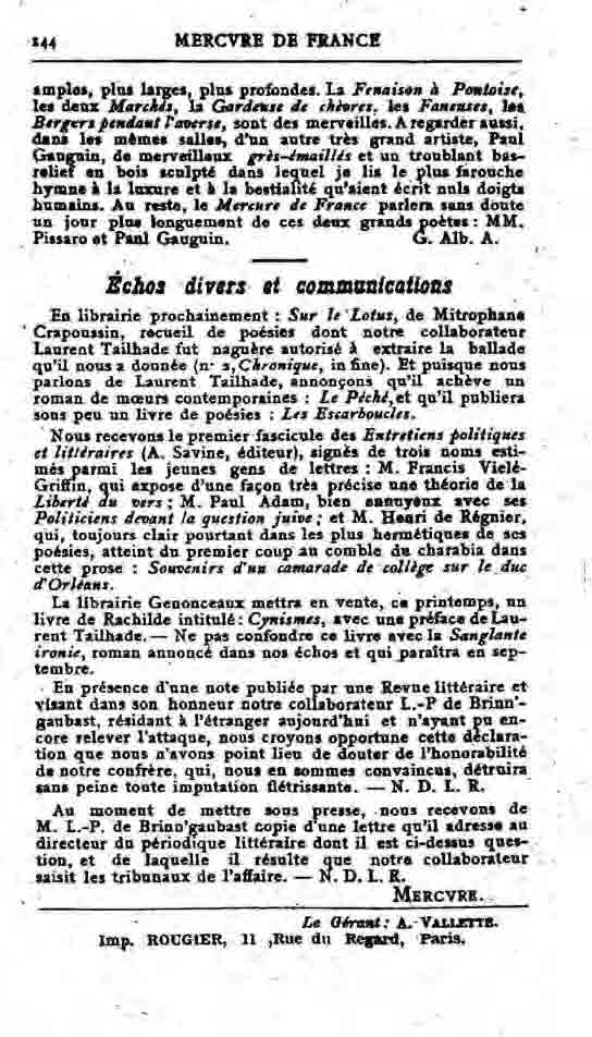 Fac-similé de Mercure de France tome 001 1890 page 144.jpg