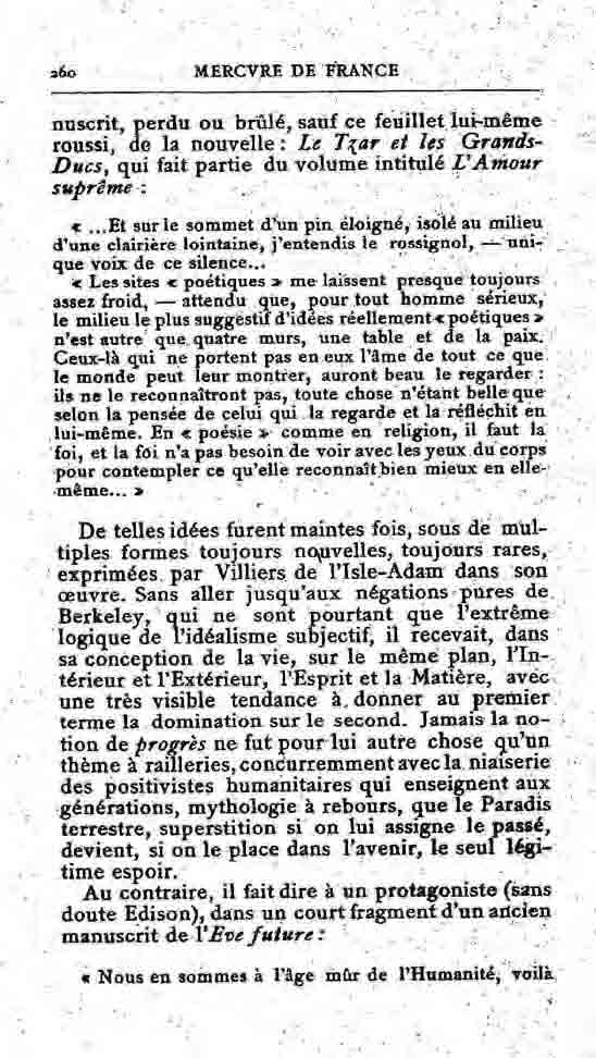 Fac-similé de Mercure de France tome 001 1890 page 260.jpg