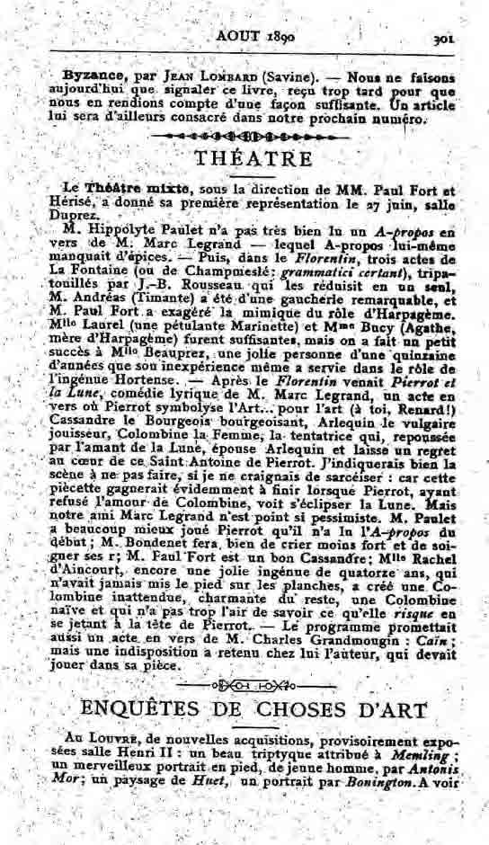 Fac-similé de Mercure de France tome 001 1890 page 301.jpg