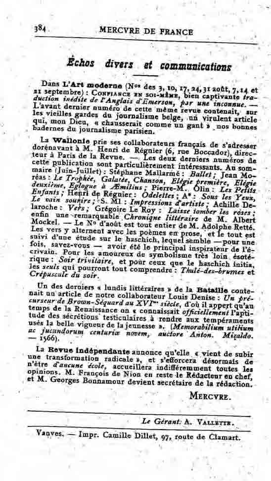 Fac-similé de Mercure de France tome 001 1890 page 384.jpg