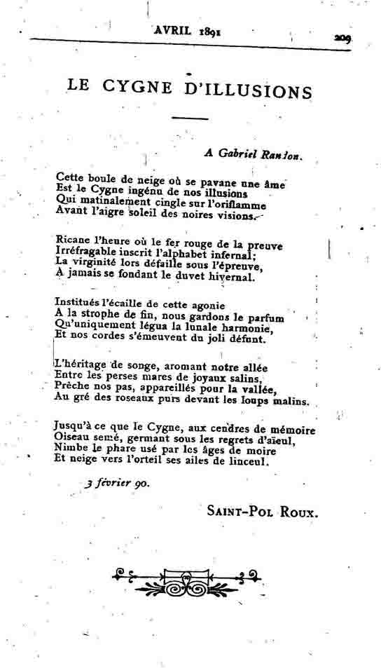 Fac-similé de Mercure de France tome 002 1891 page 209.jpg