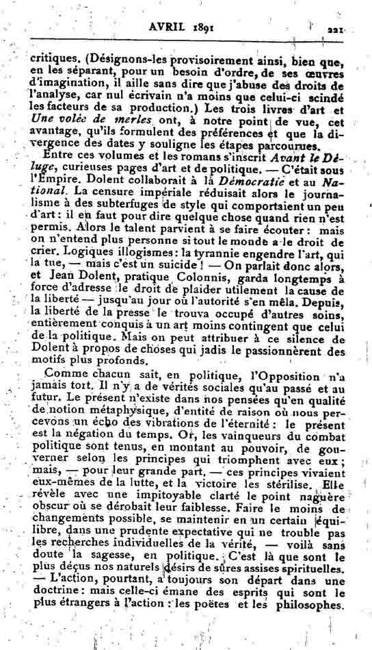 Fac-similé de Mercure de France tome 002 1891 page 221.jpg