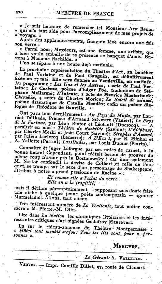 Fac-similé de Mercure de France tome 002 1891 page 320.jpg