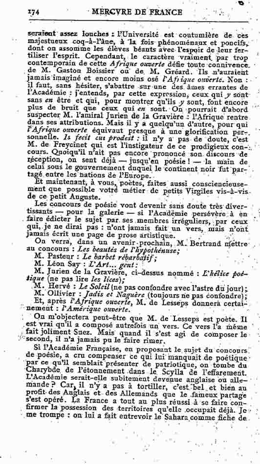 Fac-similé de Mercure de France tome 003 1891 page 174.jpg