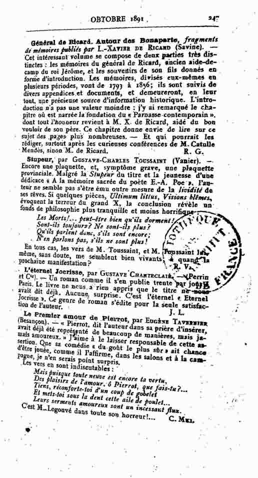 Fac-similé de Mercure de France tome 003 1891 page 247.jpg
