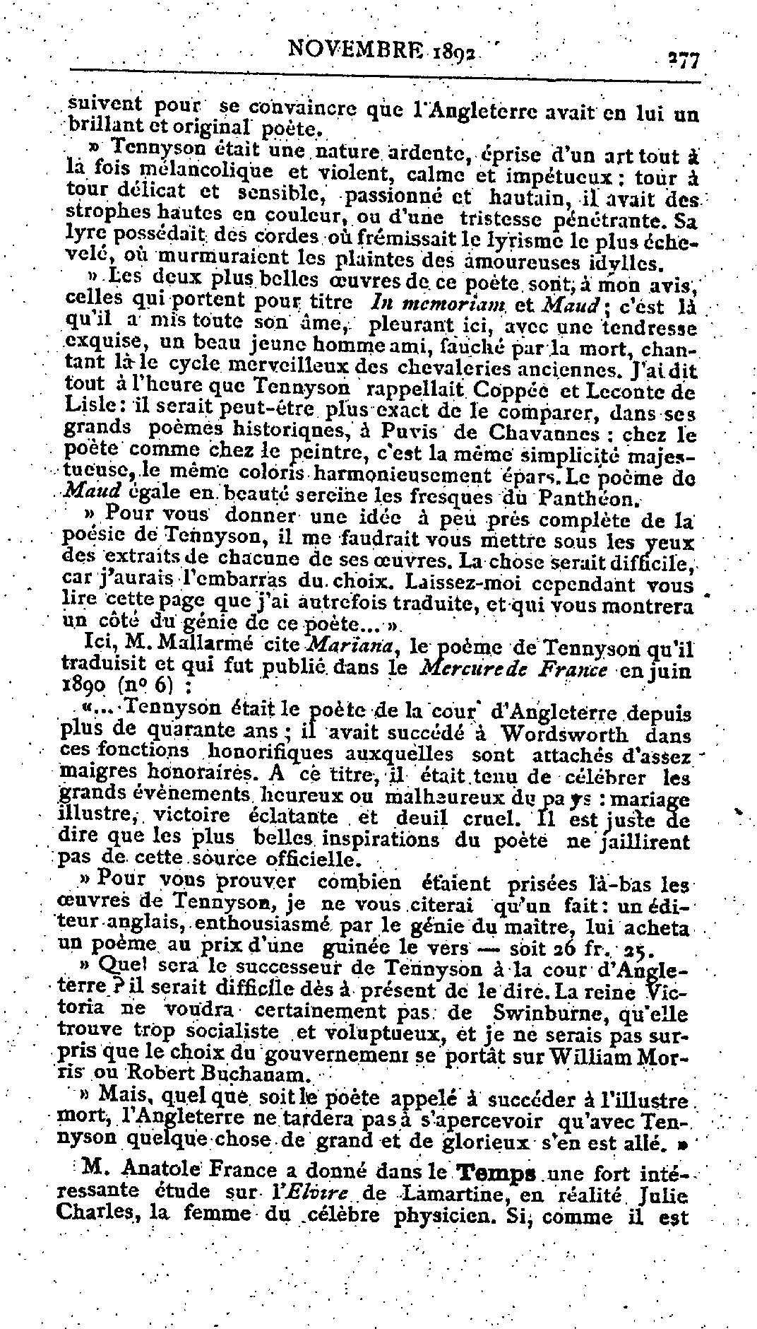 Fac-similé de Mercure de France tome 006 1892 page 277.jpg
