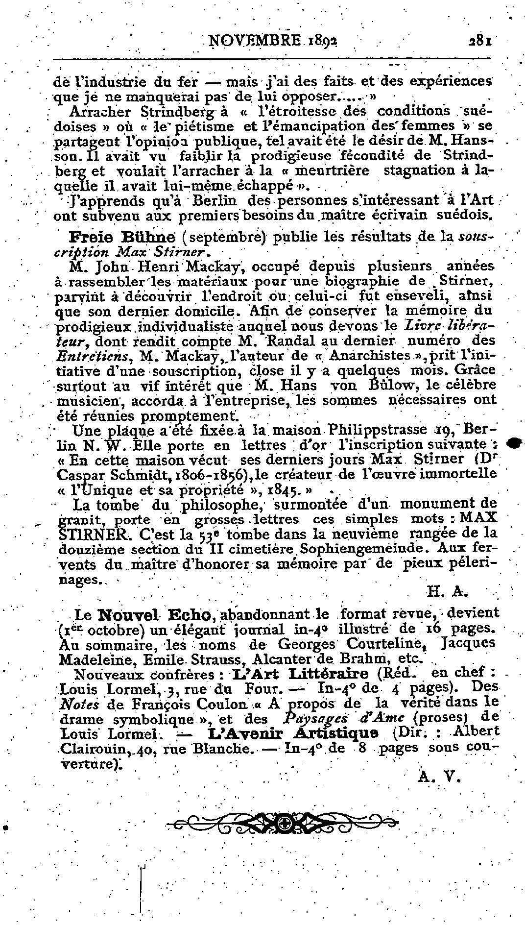 Fac-similé de Mercure de France tome 006 1892 page 281.jpg
