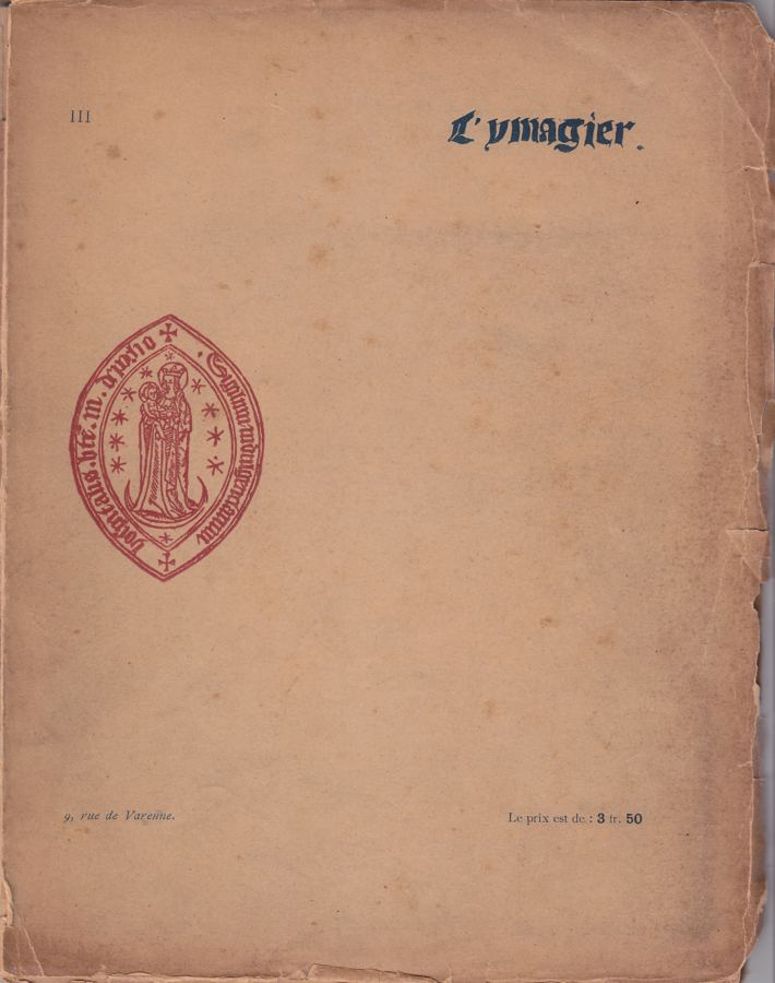 L'Ymagier, avril 1895