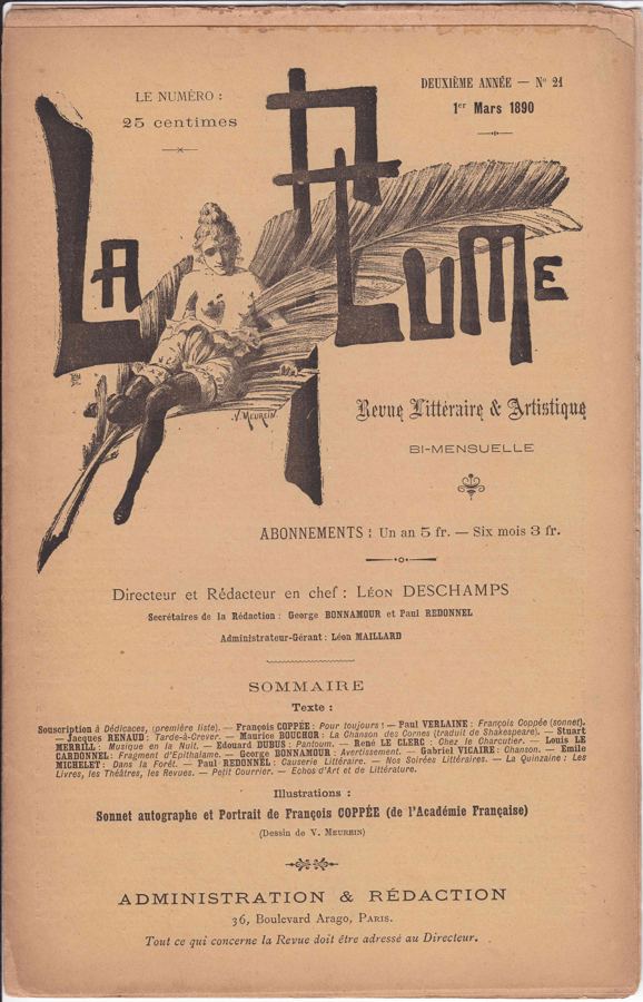 La Plume, 1er mars 1890
