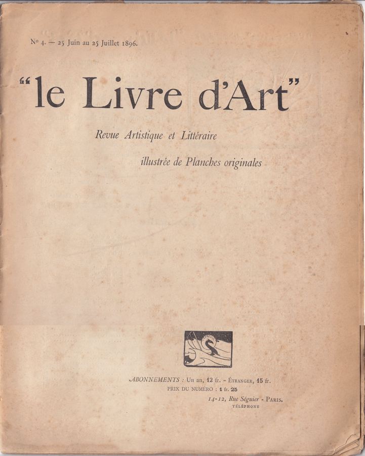 Le Livre d'art, juin-juillet 1896
